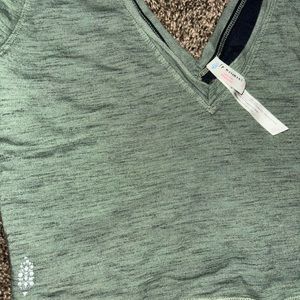 Free people active green top, never worn!